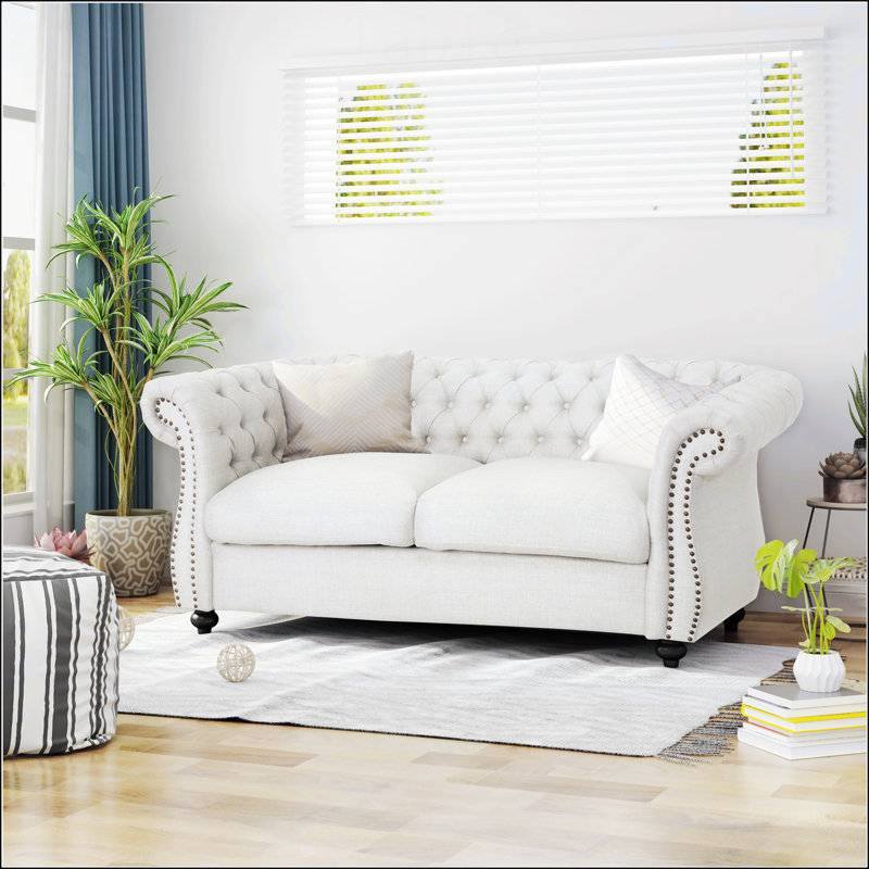 Loveseat Sofa Rosdorf Park Upholstery Color Beige